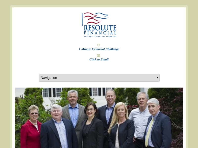 Resolute Financial Fee-Only Financial Planning.