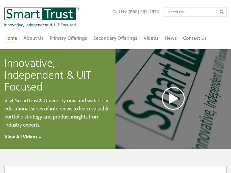 Unit Investment Trusts | SmartTrust® | UIT Sponsor | UITs