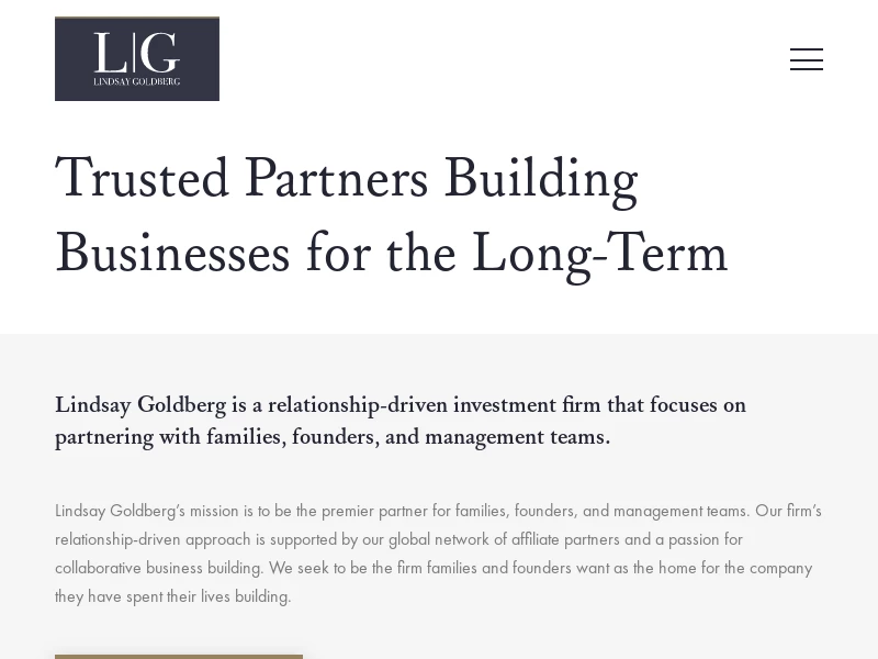 Lindsay Goldberg | Trusted Partners Building Businesses