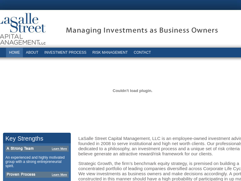 Welcome to Lasalle Street Capital Management, LLC