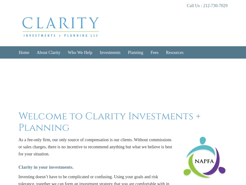 Clarity Investments + Planning
