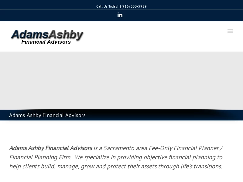 Adams Ashby Finanical Advisors |Sacramento