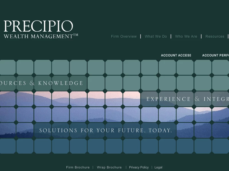 Precipio Wealth Management LLC - Frequently Asked Questions