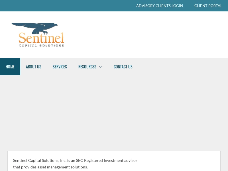 Sentinel Capital Solutions - An SEC Registered Investment Advisor
