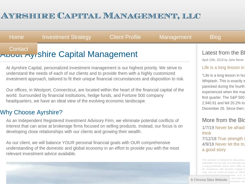 Ayrshire Capital | Personalized Investment Management | Westport, CT