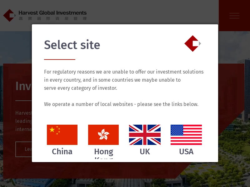 Harvest Global Investments - Home