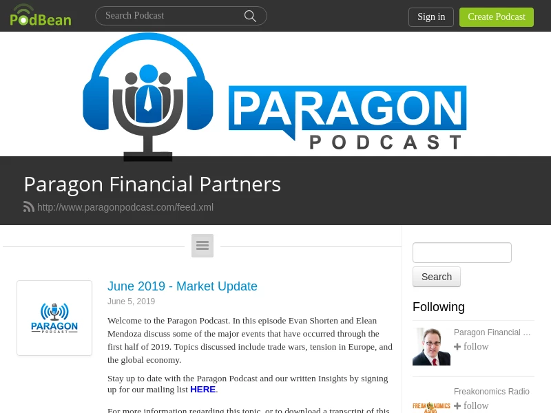 Paragon Financial Partners | a podcast by Paragon Financial Partners