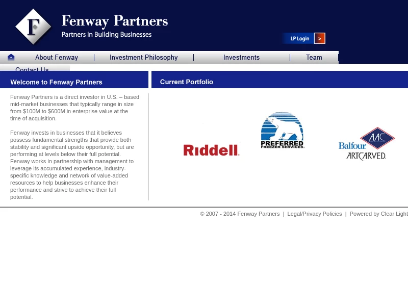 Fenway Partners | Middle-Market Private Equity Firm