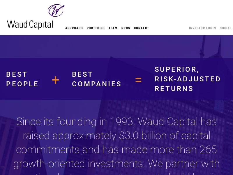 Investing for Growth | Waud Capital Partners