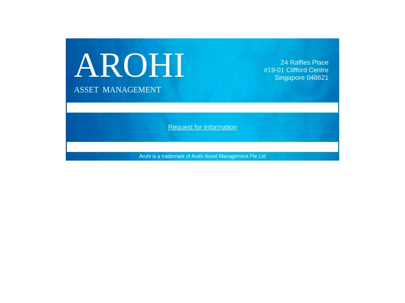 Arohi Asset Management