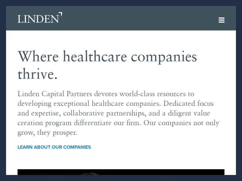 Linden Capital Partners | Private equity. Healthcare focus.