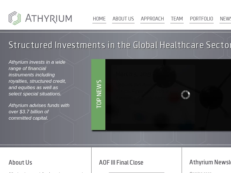 Athyrium Capital Management | Structured Investments in the Global Healthcare Sector