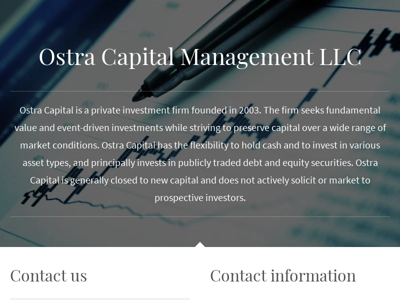 Ostra Capital Management LLC