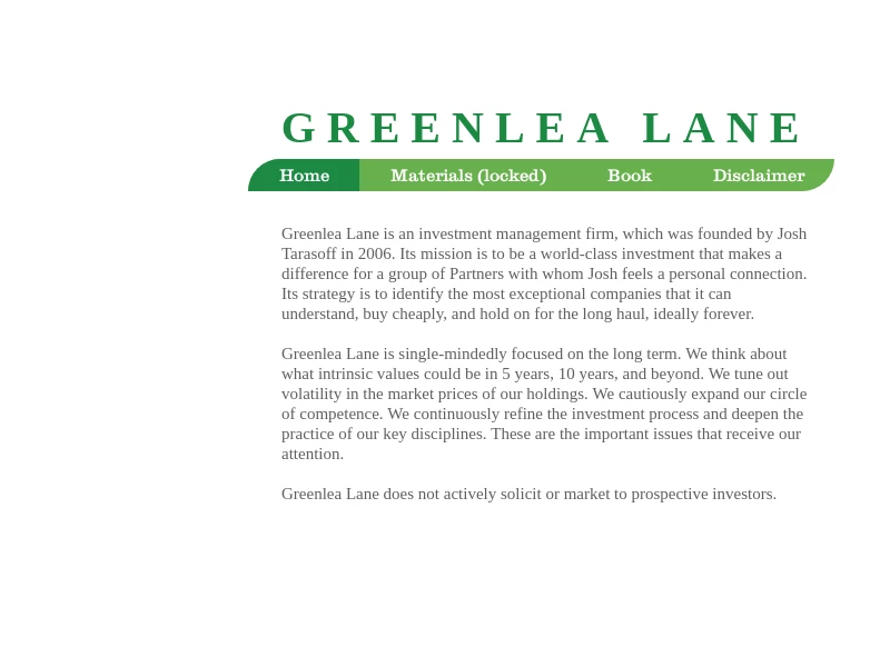 Home | Greenlea Lane