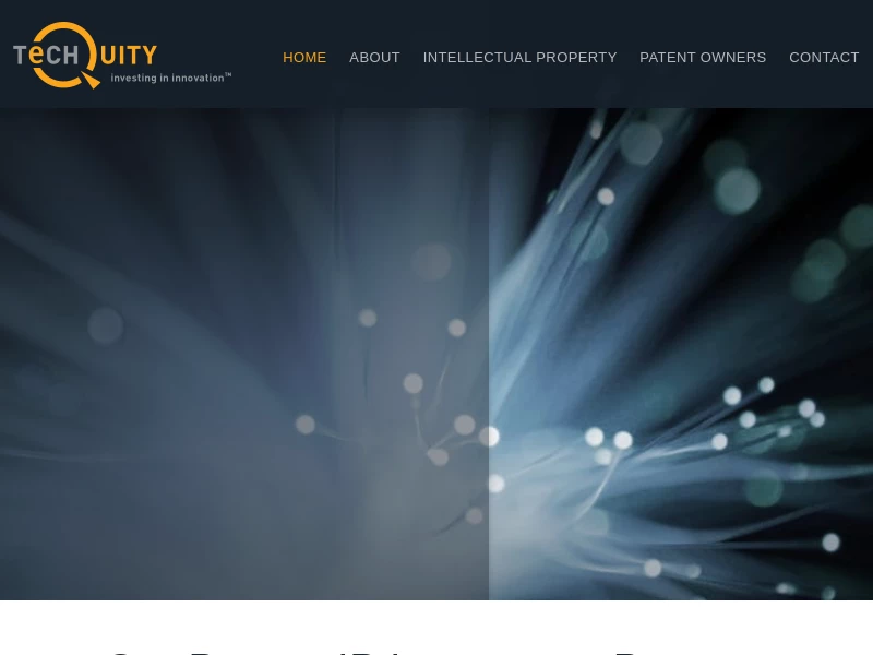 Intellectual Property (IP) Investment Firm – Patent Broker | Techquity
