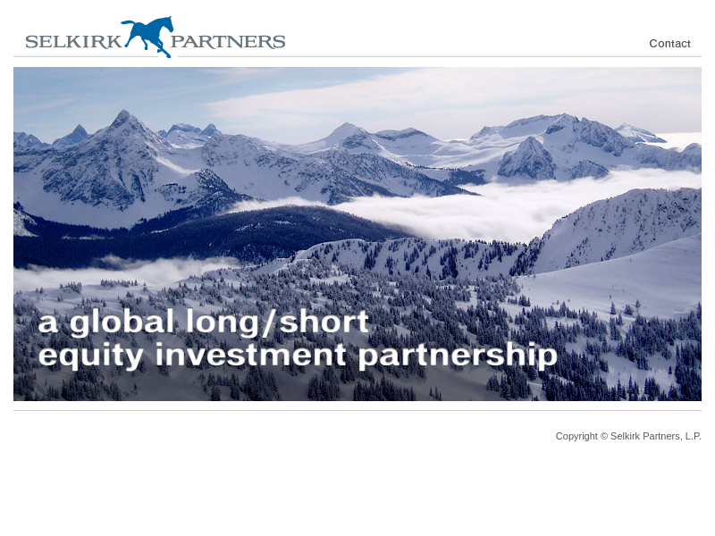 Selkirk Partners, L.P. – A global long/short equity investment partnership