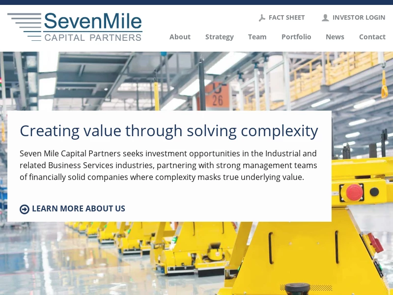Seven Mile Capital Partners | Private Equity | Industrial and Related Business Services