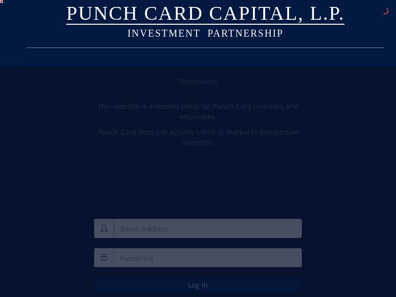 Punch Card Capital