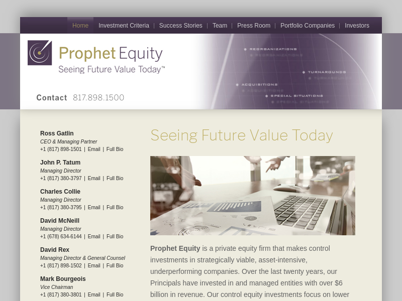 Seeing Future Value Today - Prophet Equity