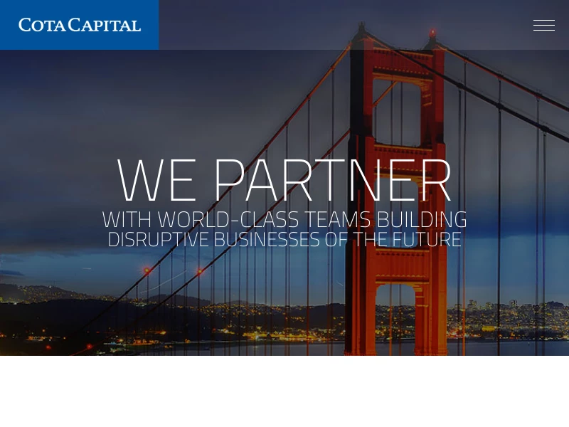 Cota Capital: A Multi-Stage Investment Firm Focused on Modern Enterprise Technologies