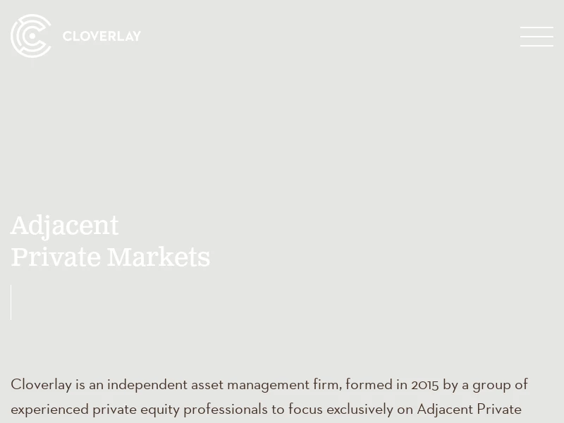 Cloverlay – Adjacent Private Markets - Home