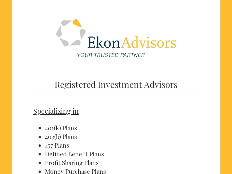 Ekon Advisors