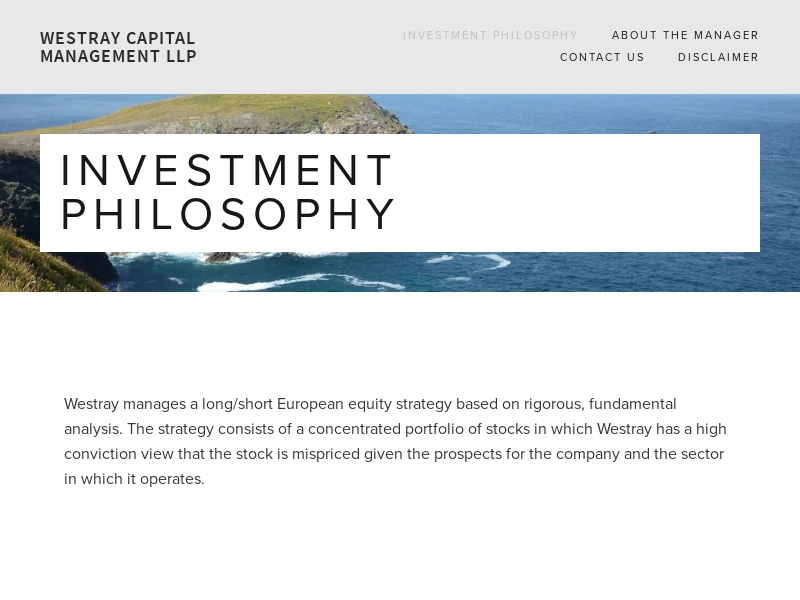 Westray Capital Management LLP