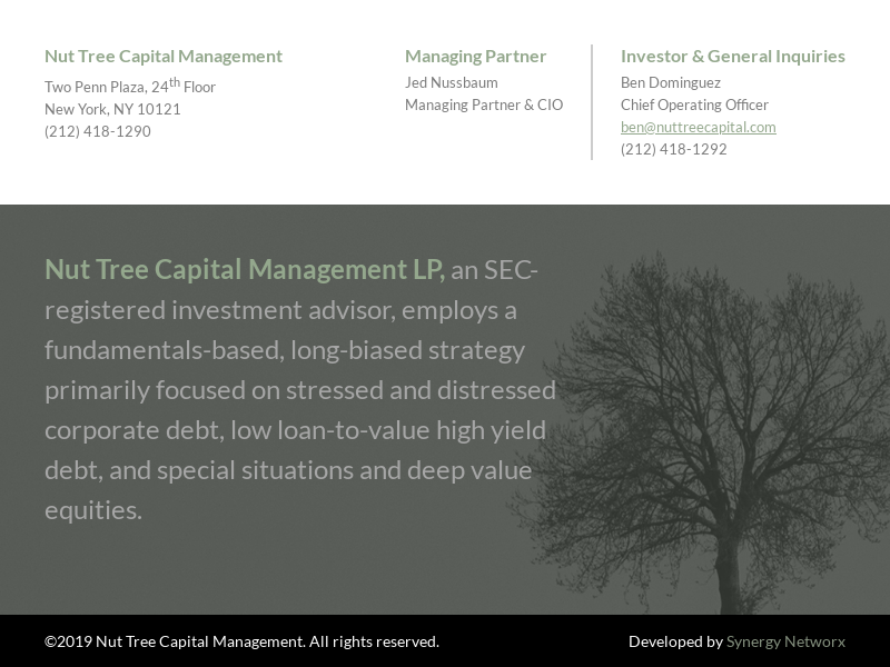 Nut Tree Capital Management
