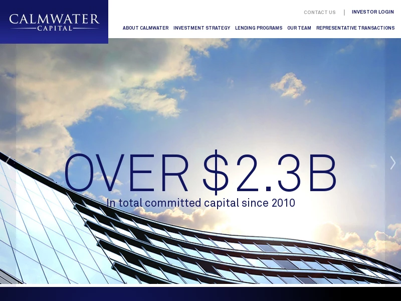 Commercial Real Estate Direct Lending | Calmwater Capital | Los Angeles, CA