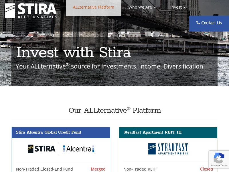 Stira ALLternatives - Alternative Investment Offerings