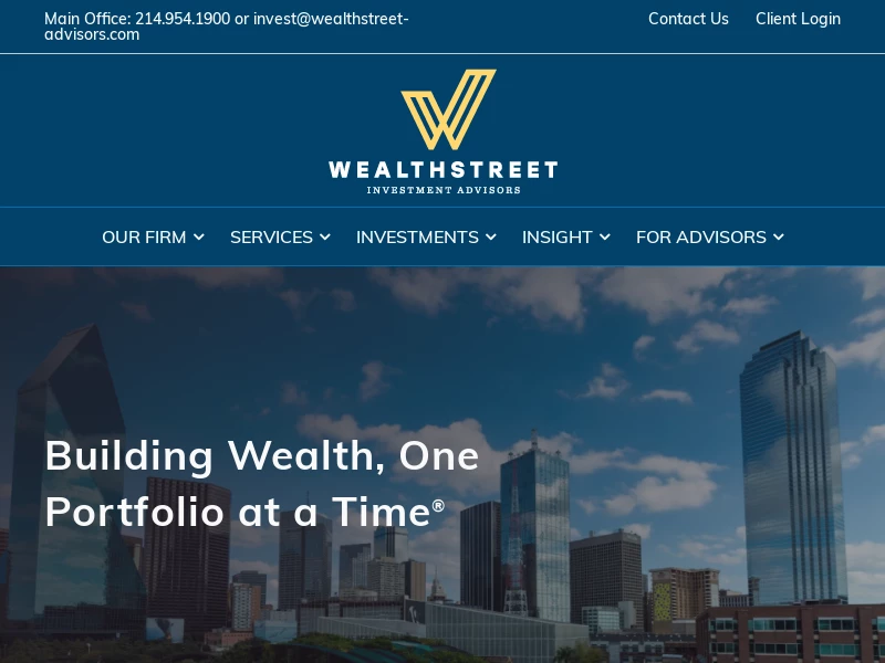 Wealthstreet Investment Advisors | Wealth management and 401(k) services