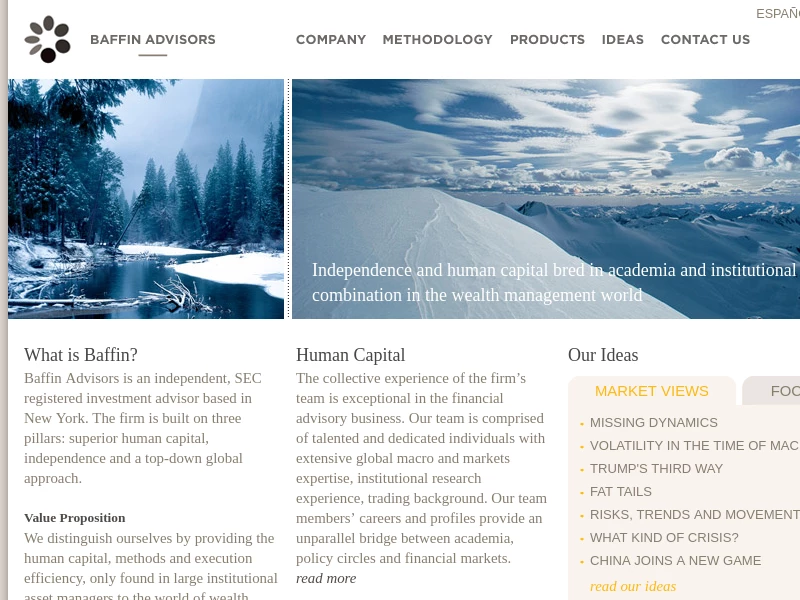 Baffin Advisors LLC | Independence and human capital