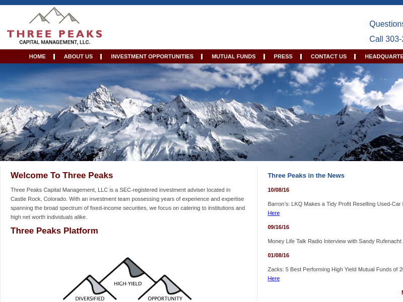 THREE PEAKS - Capital Management, LLC.