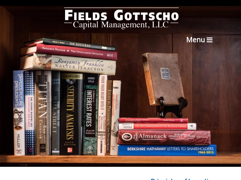 Capital Management - Fields Gottscho | New York