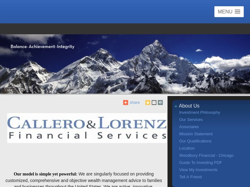 Callero and Lorenz Financial