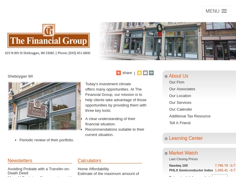 | Investments, Retirement, Asset Protection Planning | Sheboygan, WI | The Financial Group