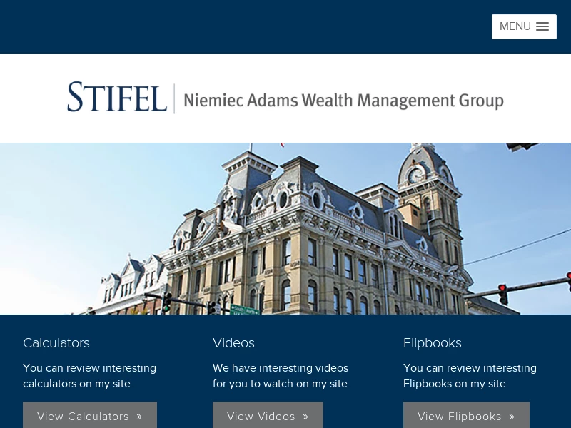 Stifel | Niemiec Adams Wealth Management Group | Financial Advisors | Wooster, Ohio