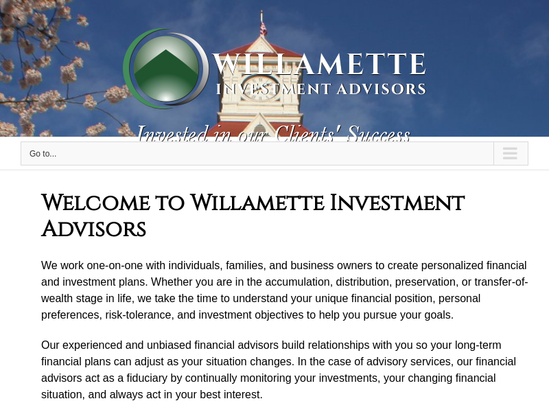 Willamette Investment Advisors – Just another WordPress site