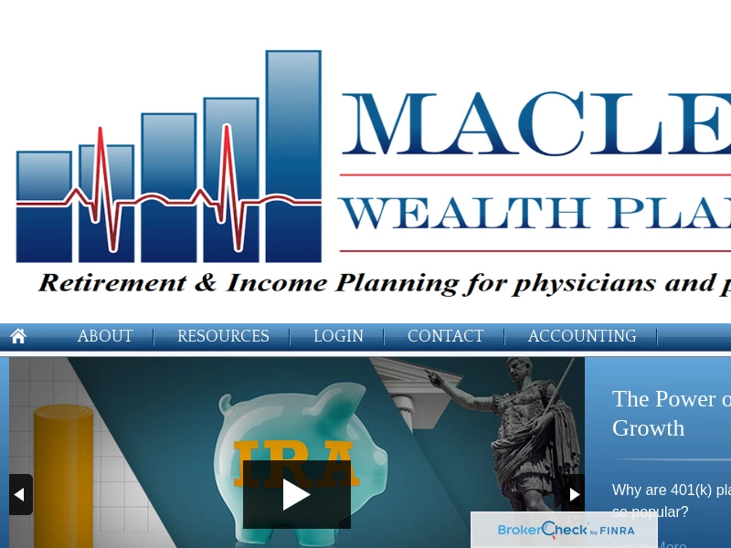 Maclean Wealth Planning, LLC. A Retirement and Income Planning Advisory Firm