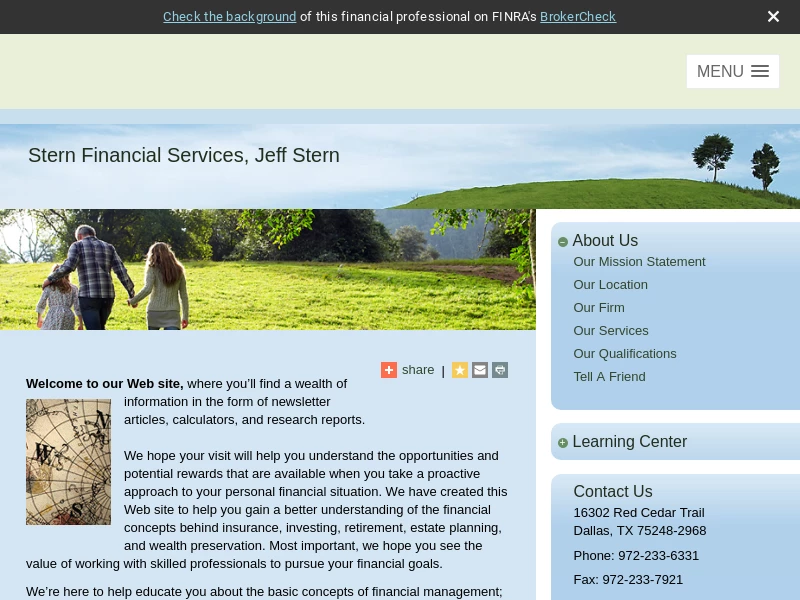 Dallas, Texas | Financial Planning and Investment Advisory — Stern Financial Services