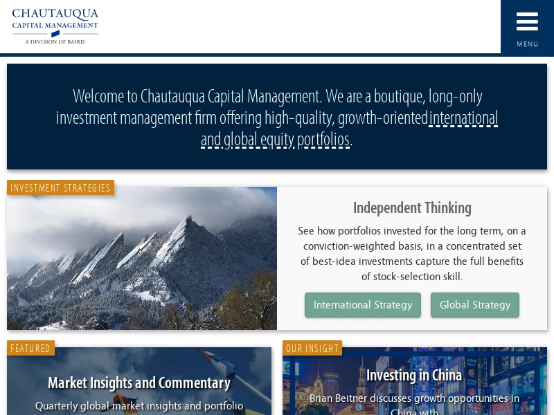 Chautauqua Capital Management | Baird
