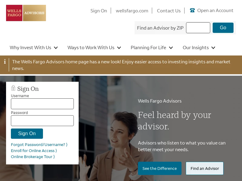 Wells Fargo Advisors: Financial Advisors, Investing, Retirement