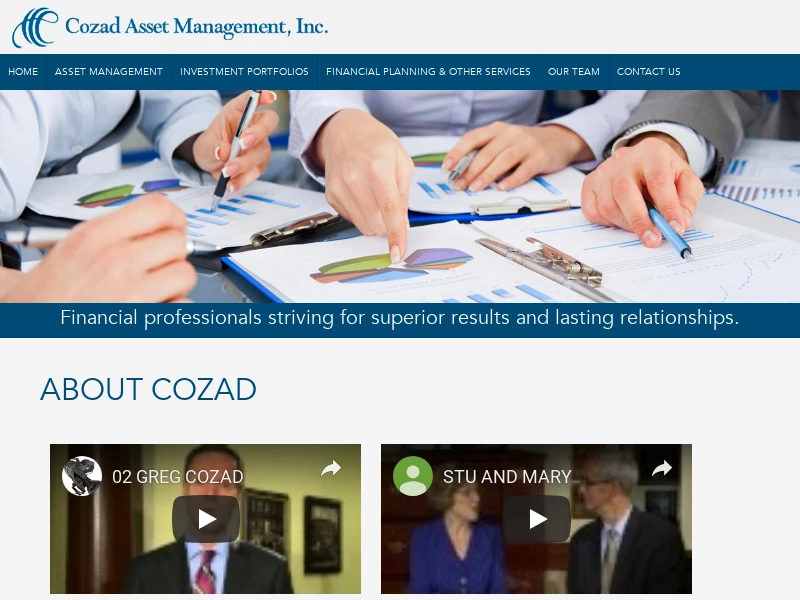 Cozad Asset Management Inc. -