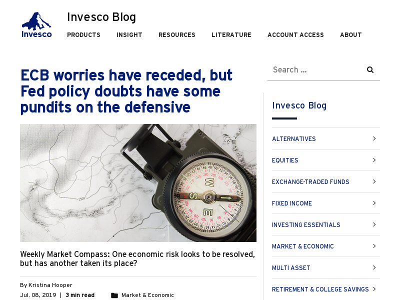 Expert Investment Views: Invesco Blog – Market and Investment Topics