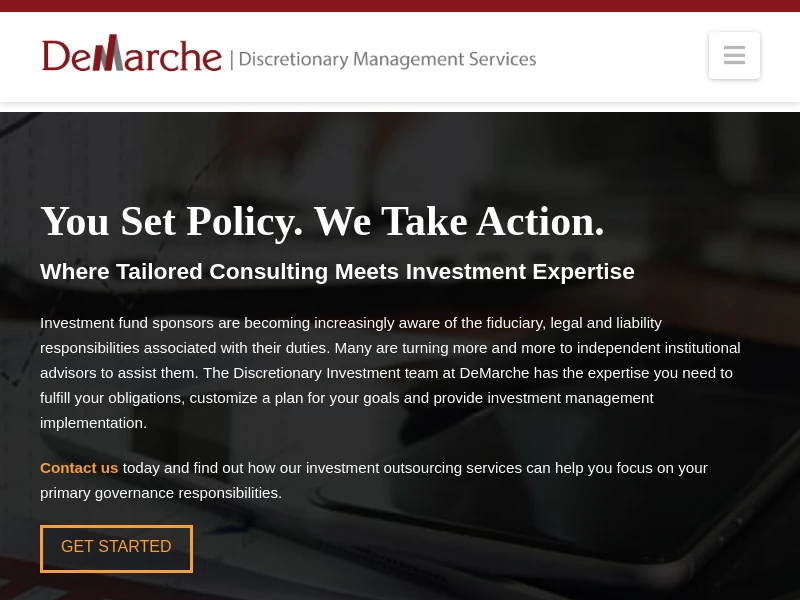 DeMarche | Institutional Investment Solutions for Organizations