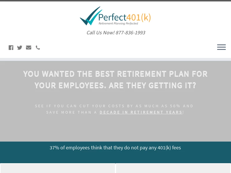 Perfect401(k) – Call Us Now! 877-836-1993