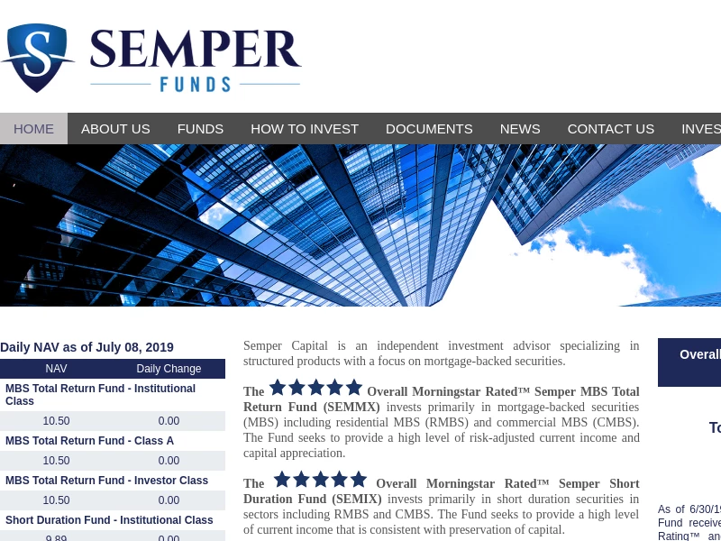 Semper Funds - Semper Capital Management, L.P.