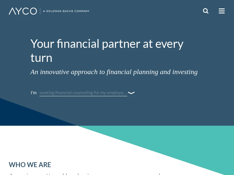 Goldman Sachs Ayco - Workplace Financial Planning