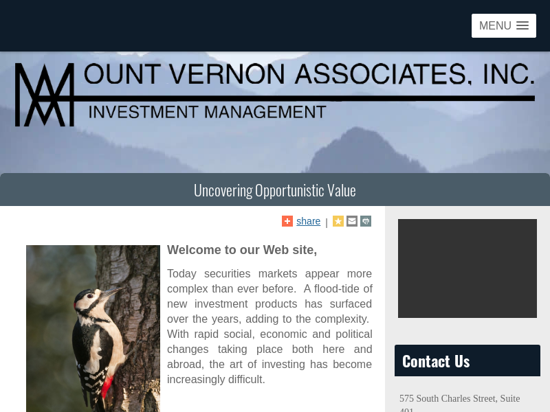 Mount Vernon Associates, Inc.