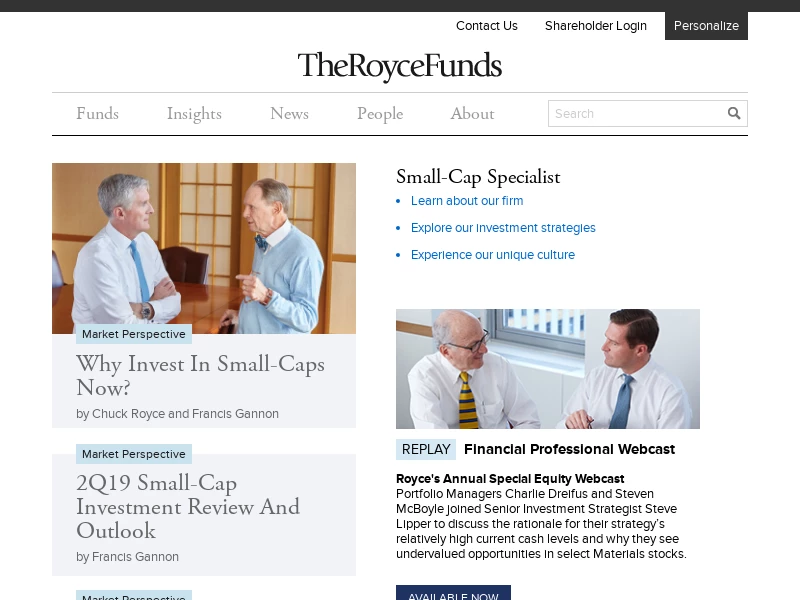 Royce Investment Partners | Small-Cap Specialists